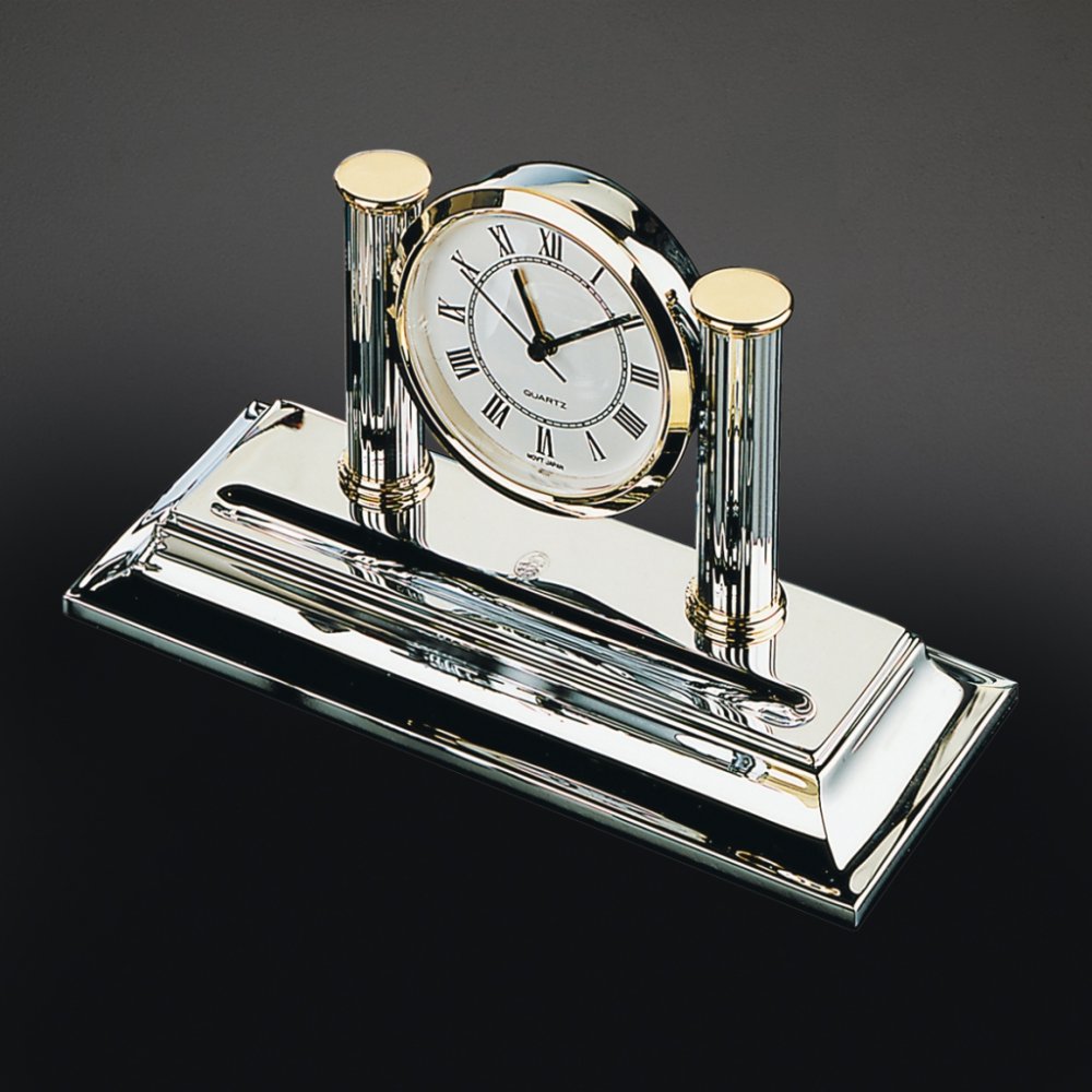 Table clock with stand for pens El Casco