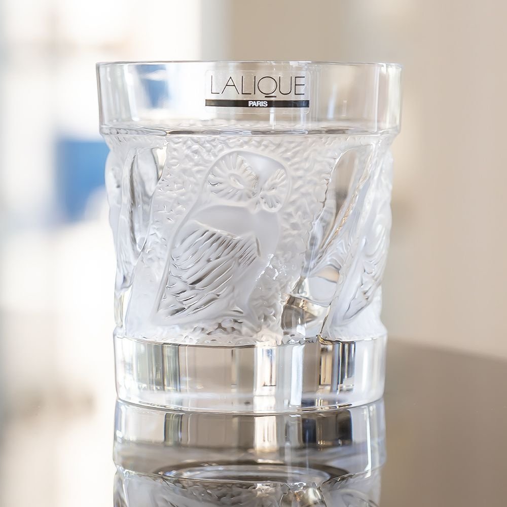 Glasses set for whiskey Lalique &quot;Owl&quot;