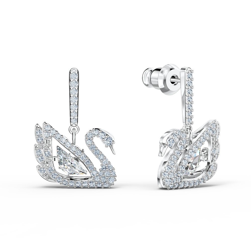 Earrings Swarovski &quot;Dancing Swan&quot;