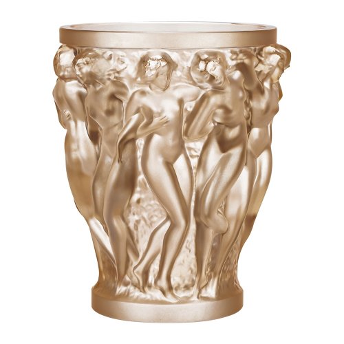 Ваза Lalique "Bacchantes" золотая