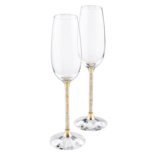 Set of champagne glasses Swarovski "Crystalline" (2 шт)