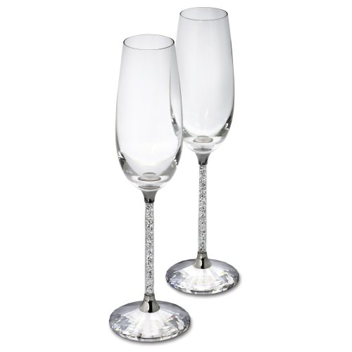 Set of champagne glasses Swarovski "Crystalline" (2 шт)