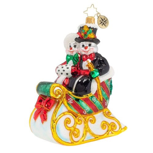Christmas decorations Christopher Radko "Lovely Snow Couple"