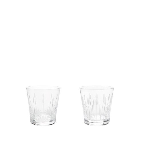 Glasses set for whiskey Lalique "Lotus"