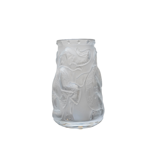 Vase Lalique "Circus elephant with star"