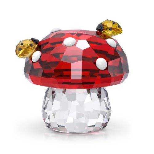 Figure Swarovski "Mushroom and Ladybugs"