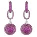 Серьги-пусеты JCM London "double chain ball earrings" / JCM_ER_BALL_SMK, фото №0